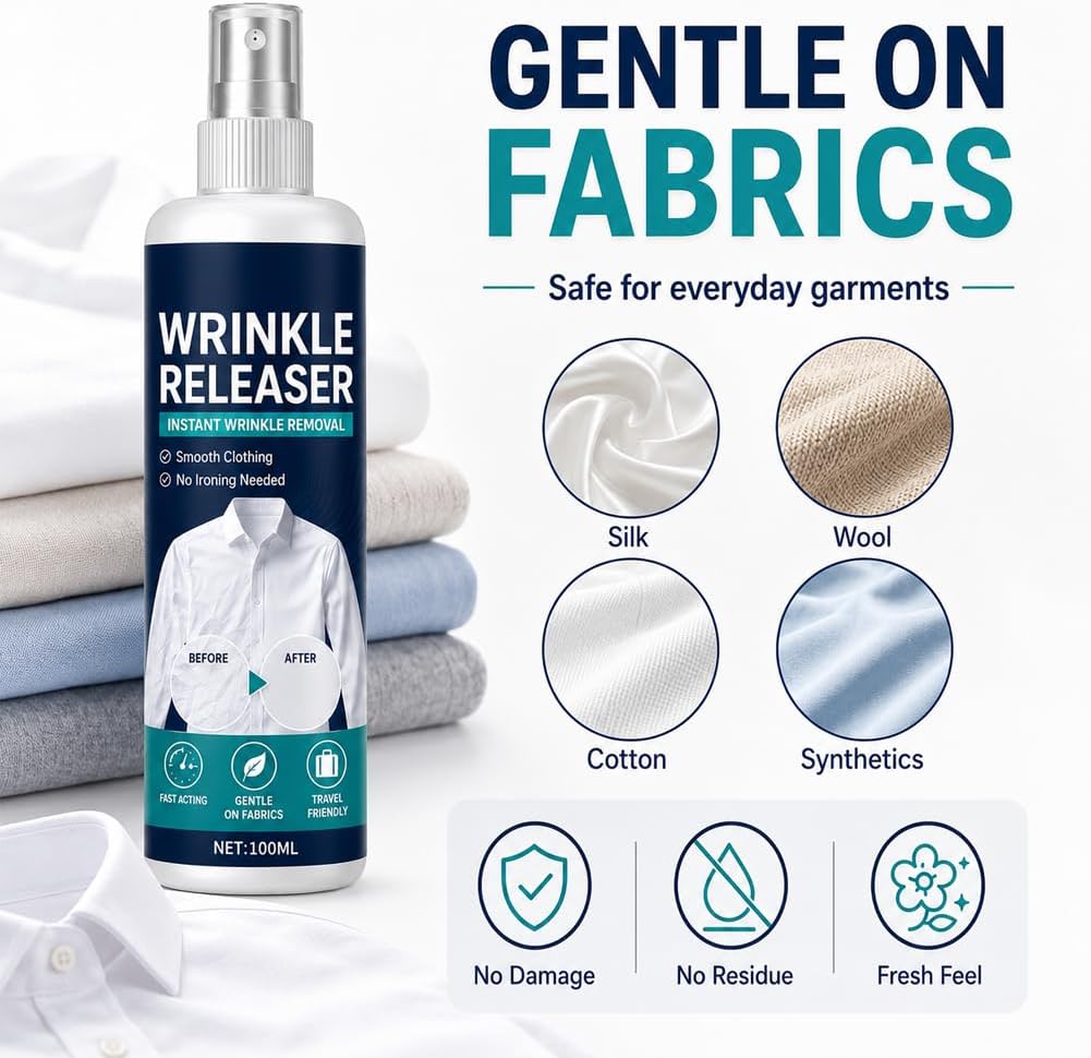 Instant Wrinkle Release Spray (Pack of 2)